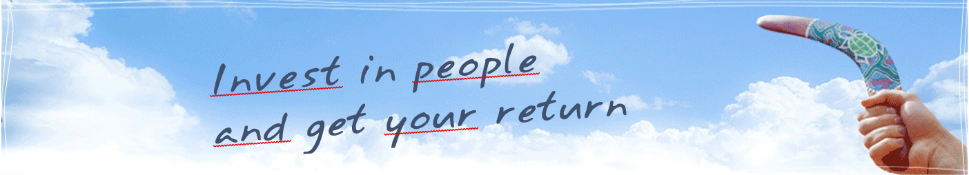slider boomerang met slogan people